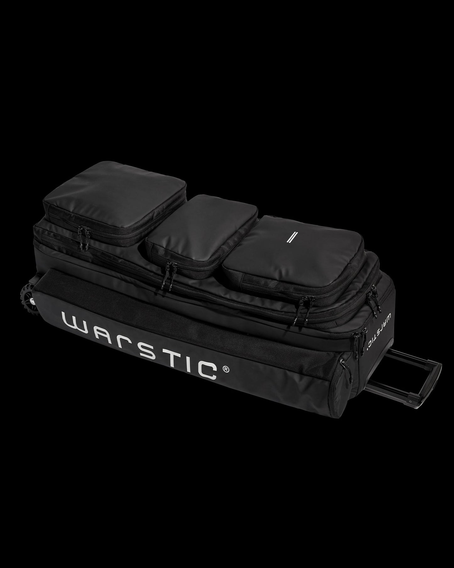 WARRIOR CATCHER'S WHEELED BAG (BLACK)