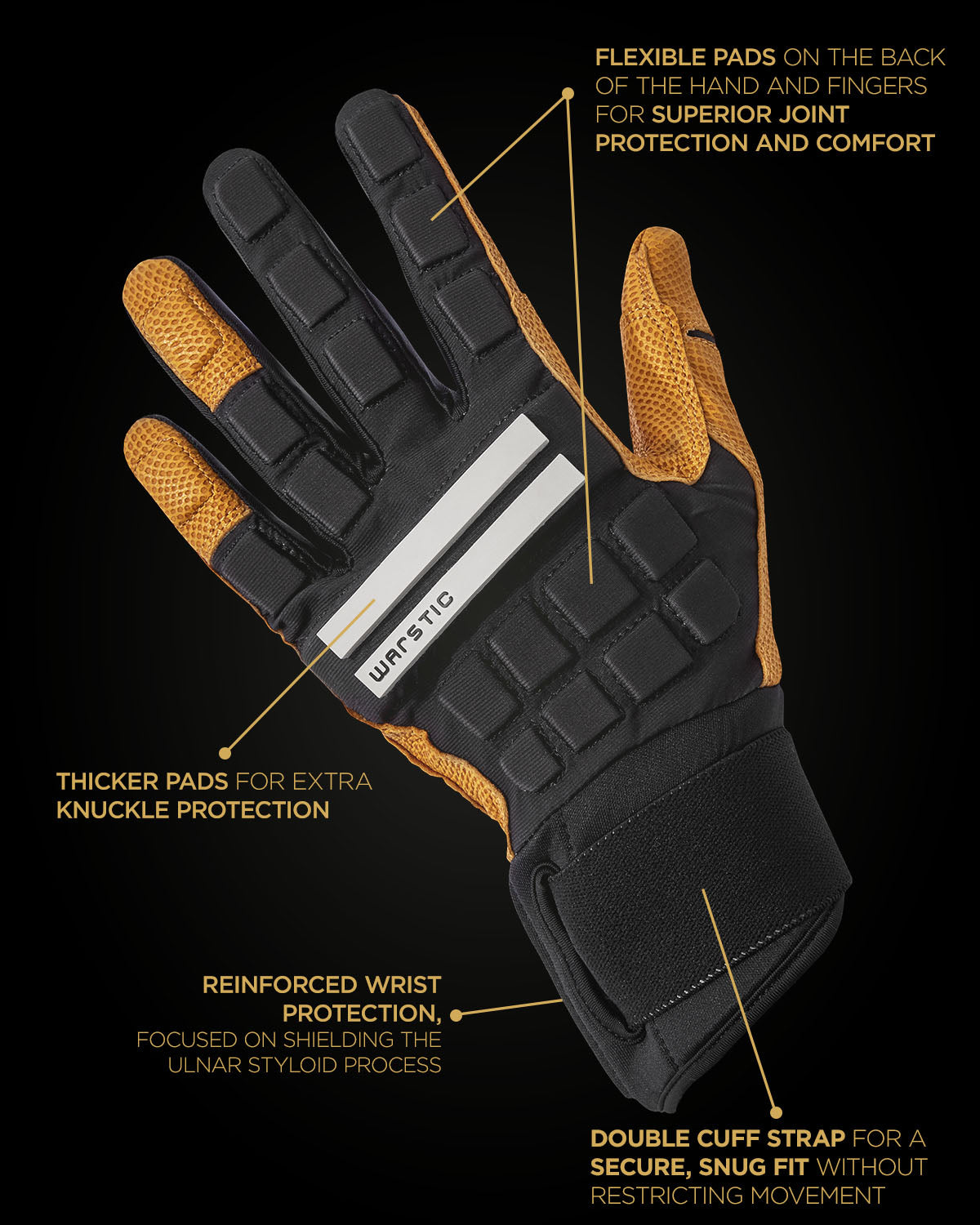 DFNDR BATTING GLOVES "BLACK"