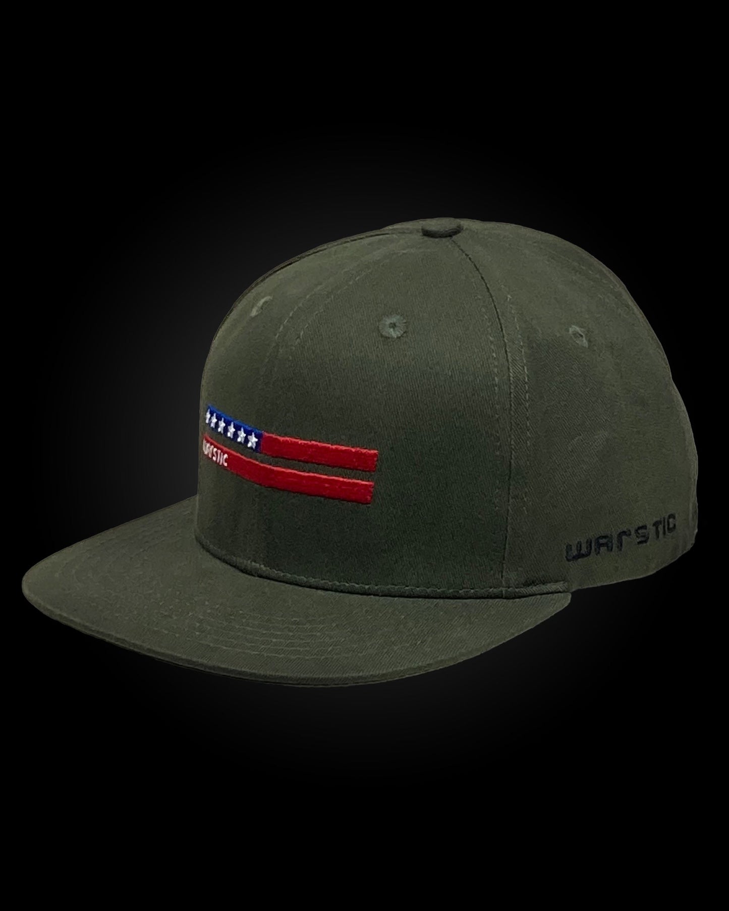 WARSTRIPE FITTED STRETCH - ARMY GREEN/USA