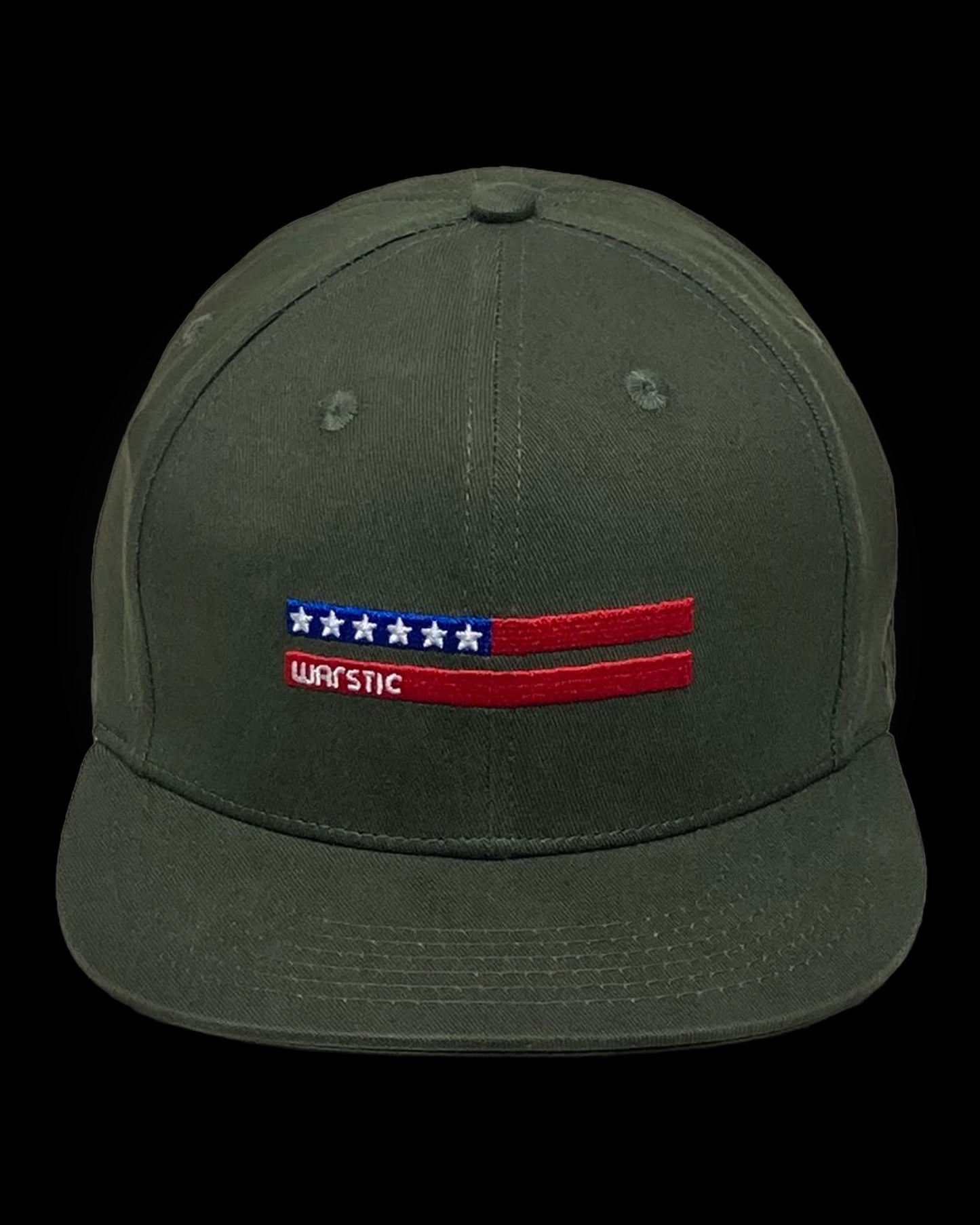 WARSTRIPE FITTED STRETCH - ARMY GREEN/USA