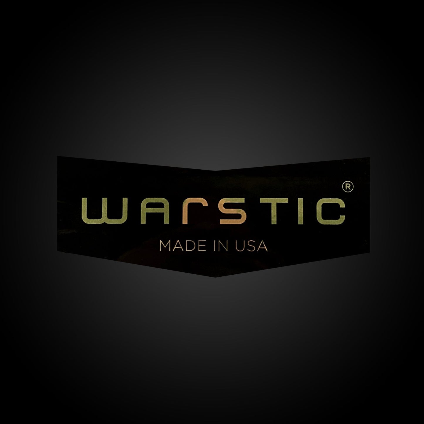 CHEVRON (BLACK/GOLD) STICKER