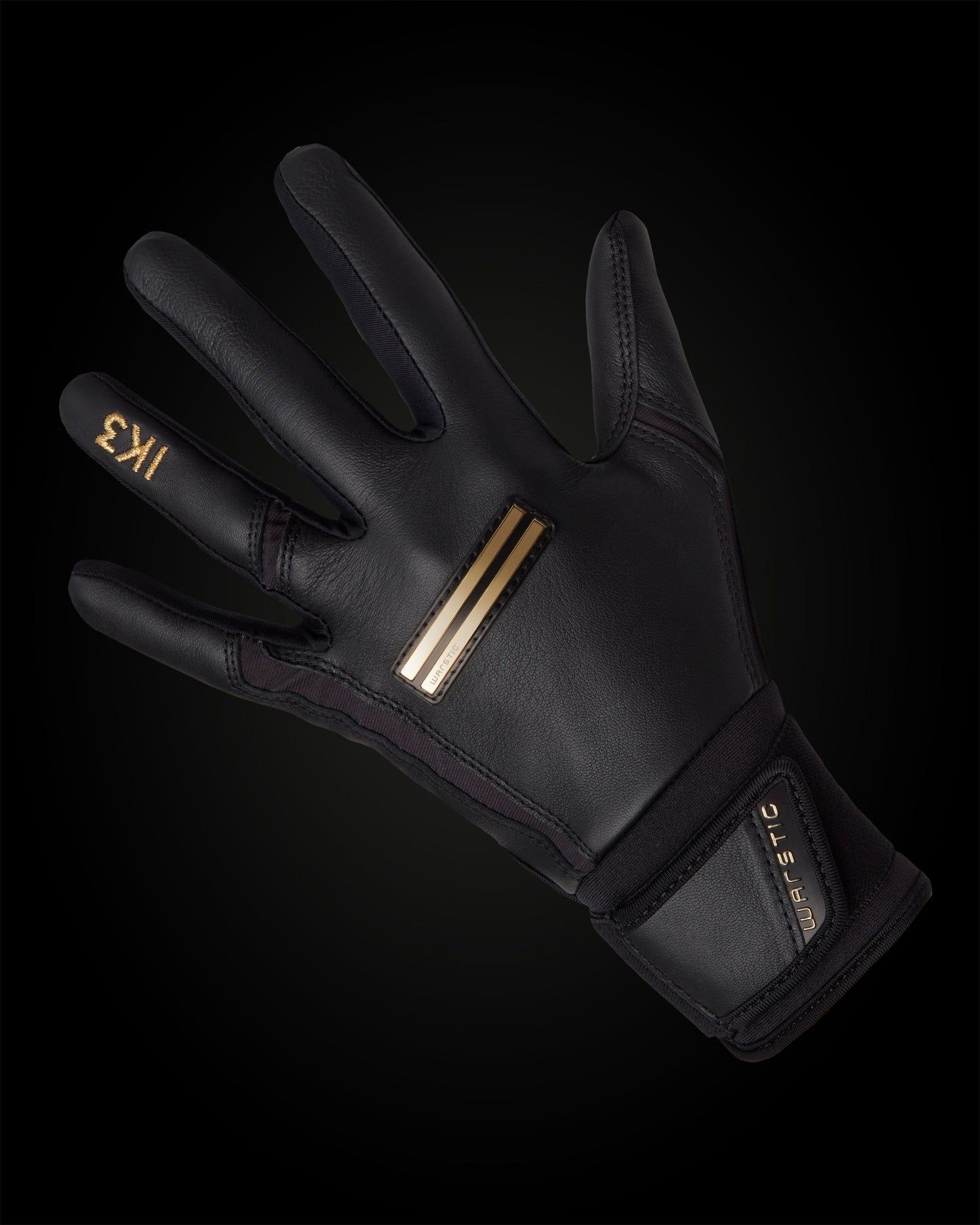 IK3 PRO CABRETTA LONG CUFF BATTING GLOVES "BLACK"