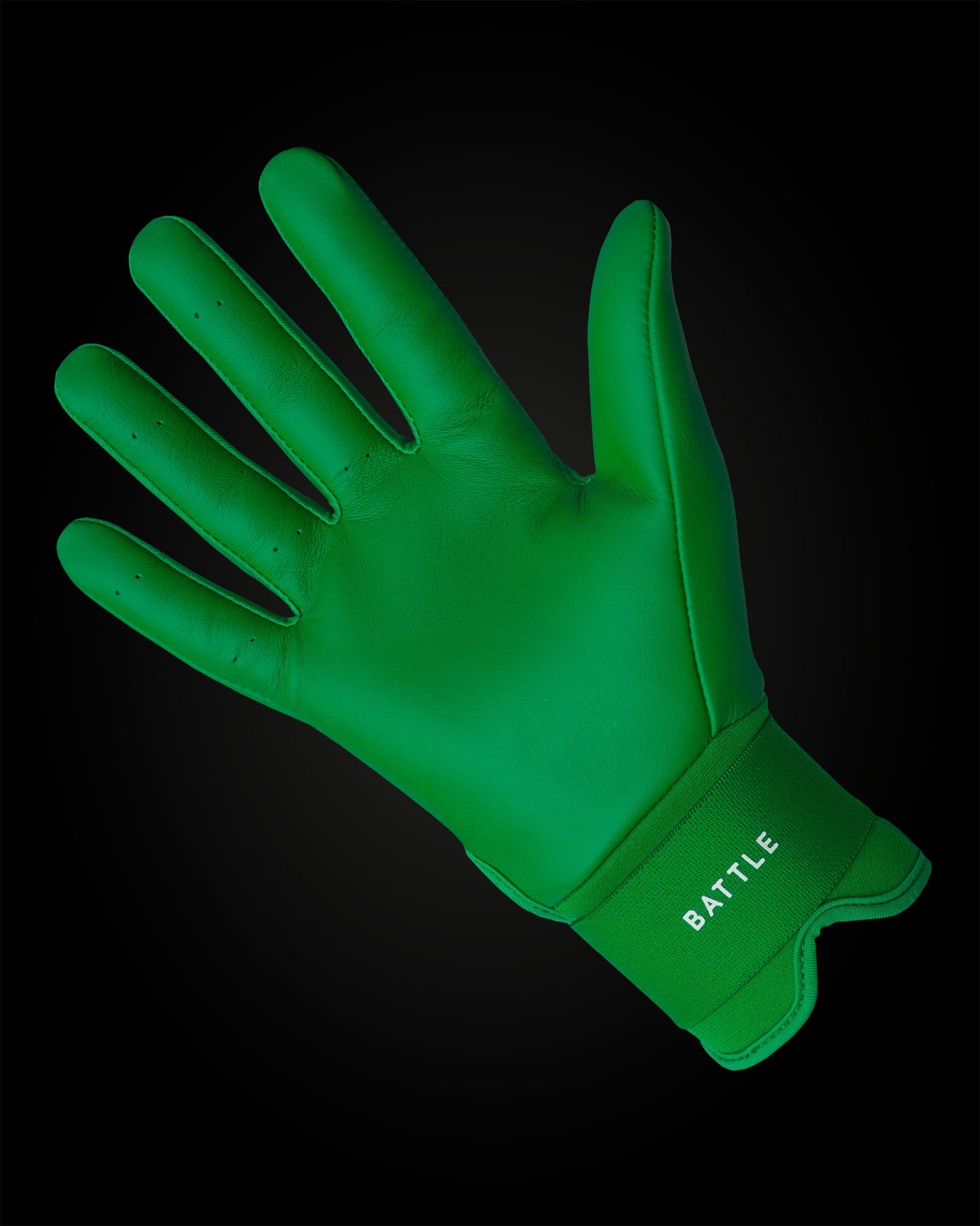 IK3 PRO CABRETTA LONG CUFF BATTING GLOVES "GREEN"