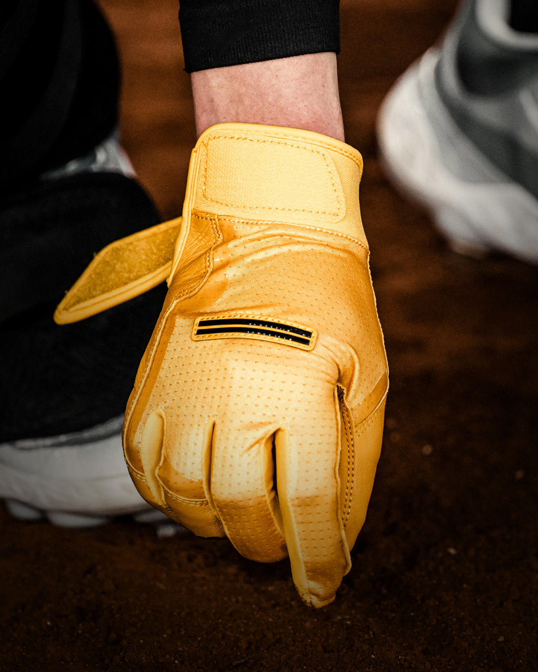 IK3 PRO SHORT CUFF BATTING GLOVES "ATHLETIC GOLD"