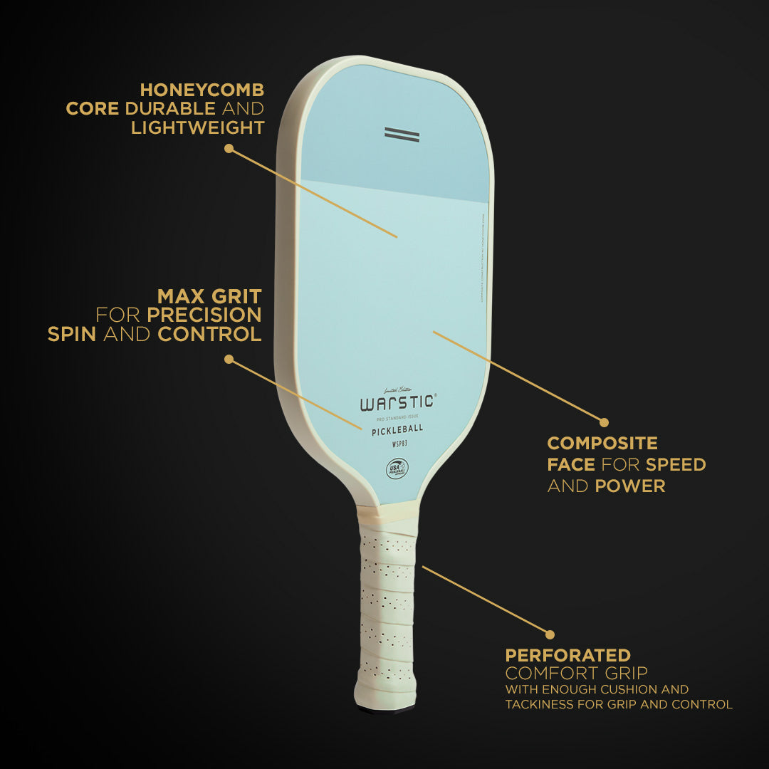 WSPB3 PRO STD ISSUE | STANDARD SHAPE | COMPOSITE SURFACE PICKLEBALL PADDLE - LTD ED POWDER BLUE