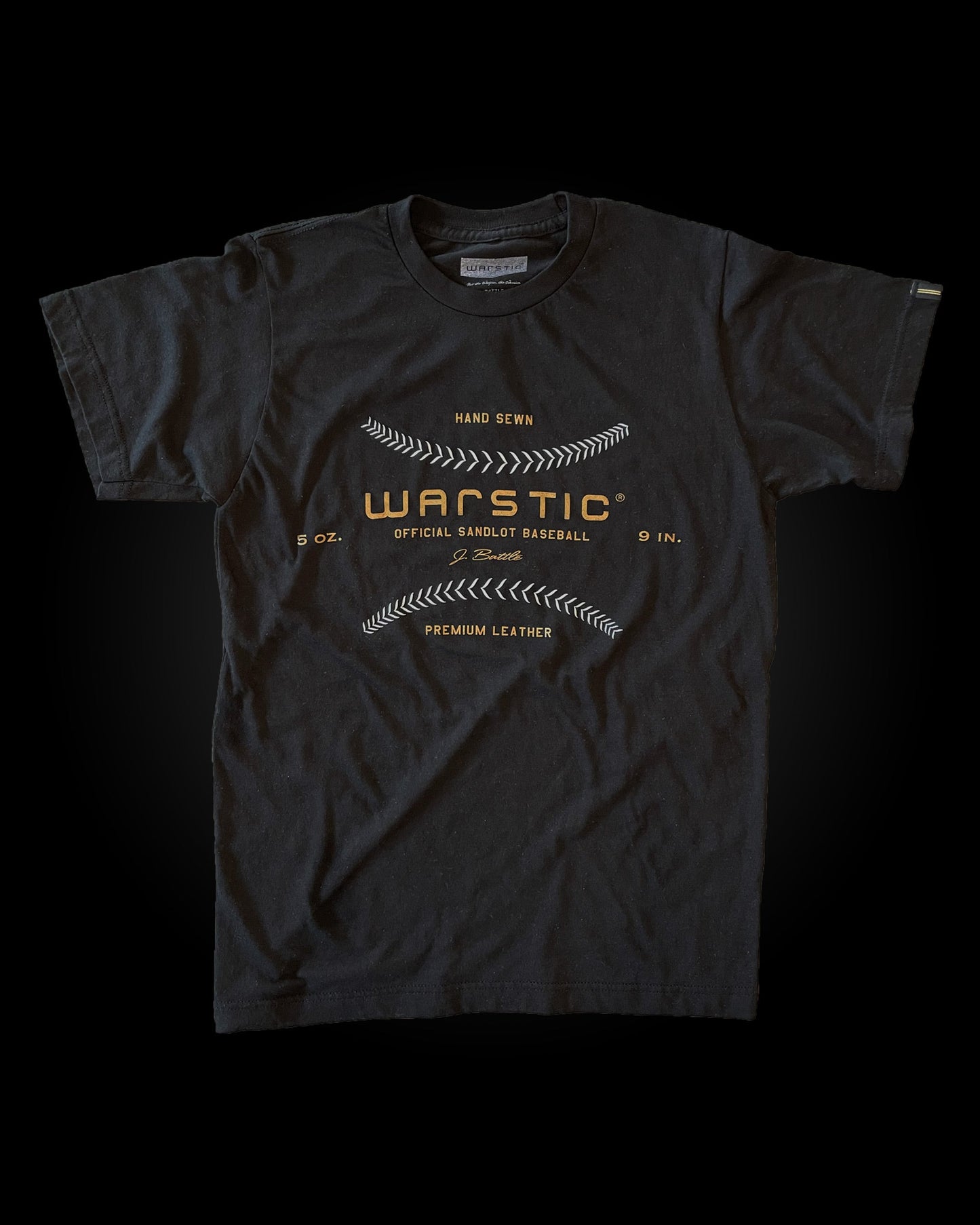 WARSTIC BASEBALL TEE TRI-BLEND (BLACK)
