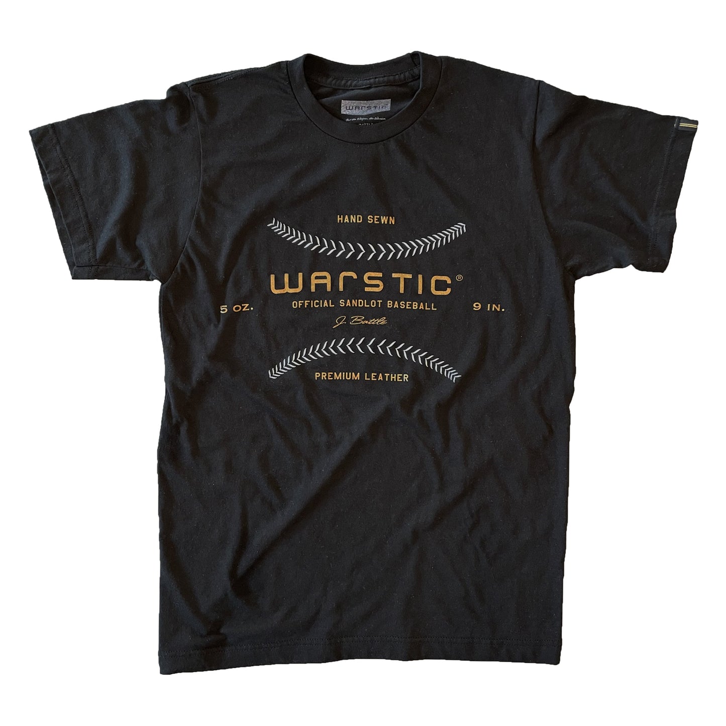 WARSTIC BASEBALL TEE TRI-BLEND (BLACK)