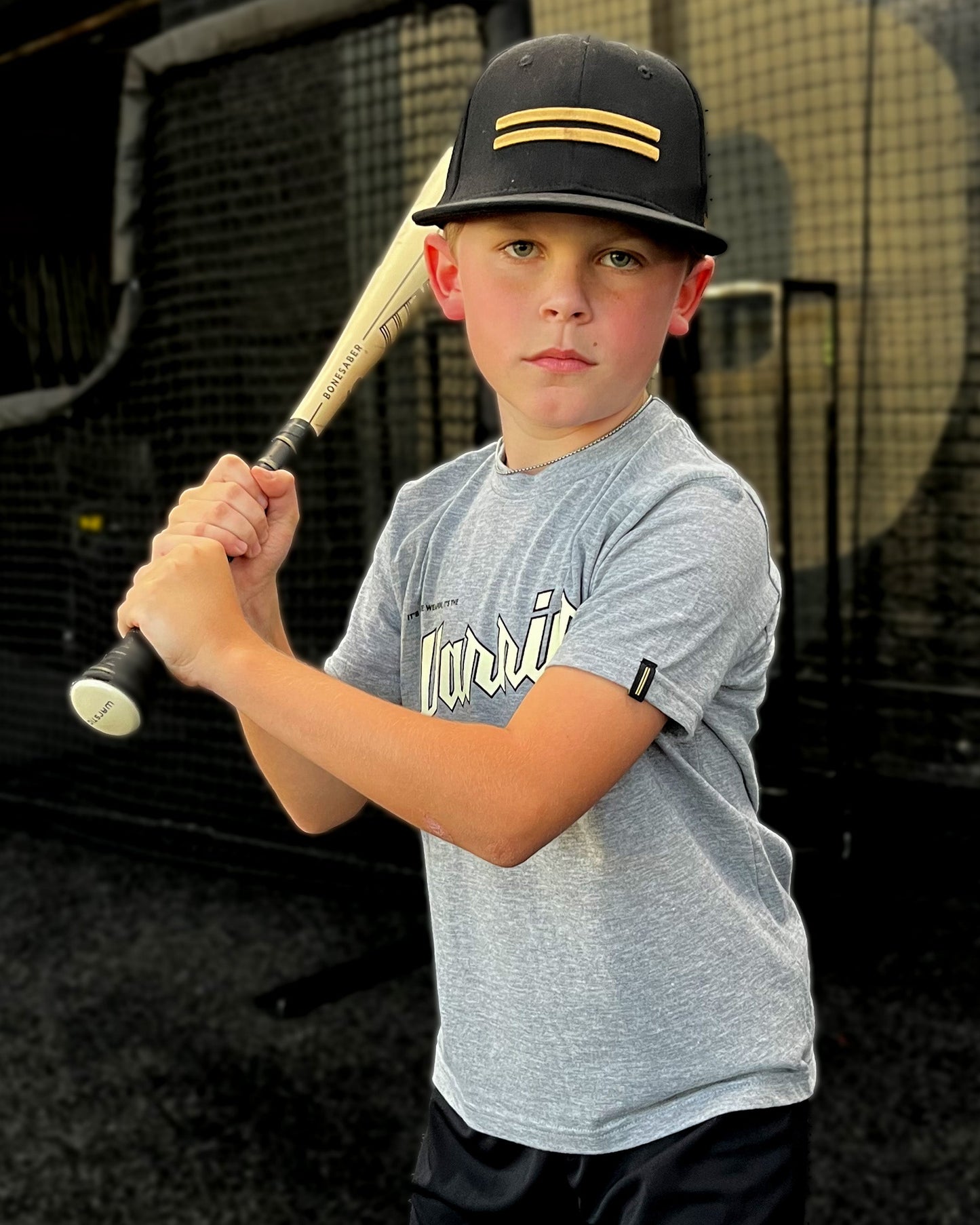 NOT THE WEAPON, THE WARRIOR TEE YOUTH (GRAY)