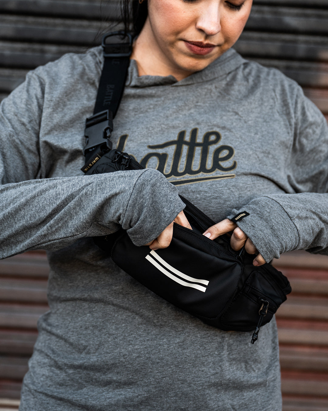 FIELDPACK CROSSBODY BELT BAG (BLACK)
