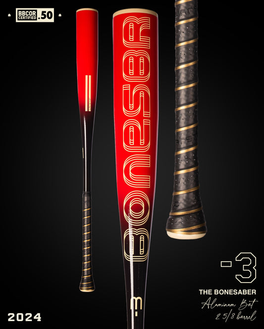 2024 BONESABER BLOOD BBCOR METAL BASEBALL BAT
