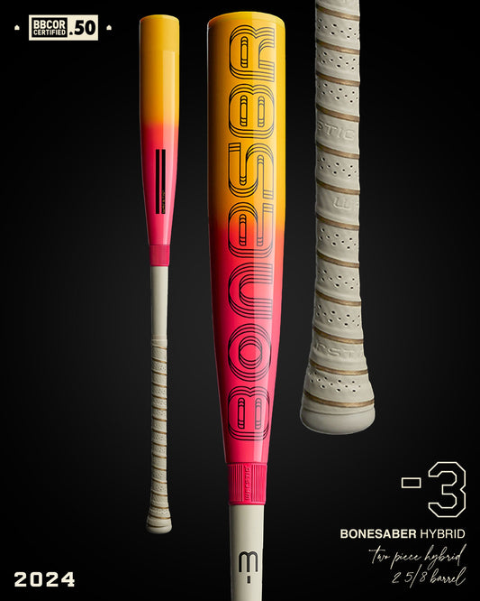 2024 BONESABER HYBRID TROPIC THUNDER EDITION BBCOR METAL BASEBALL BAT