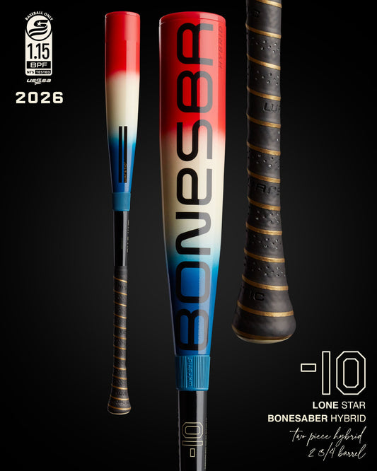 2026 BONESABER HYBRID LONE STAR USSSA METAL BASEBALL BAT -10