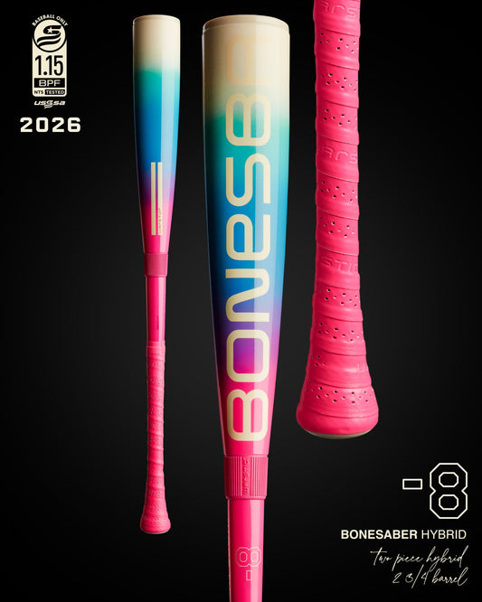 2026 BONESABER HYBRID SOLAR STORM USSSA METAL BASEBALL BAT -8