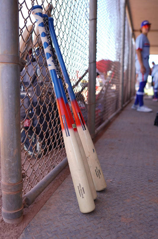LAND OF THE FREE INK DOT WS271 WOOD BAT