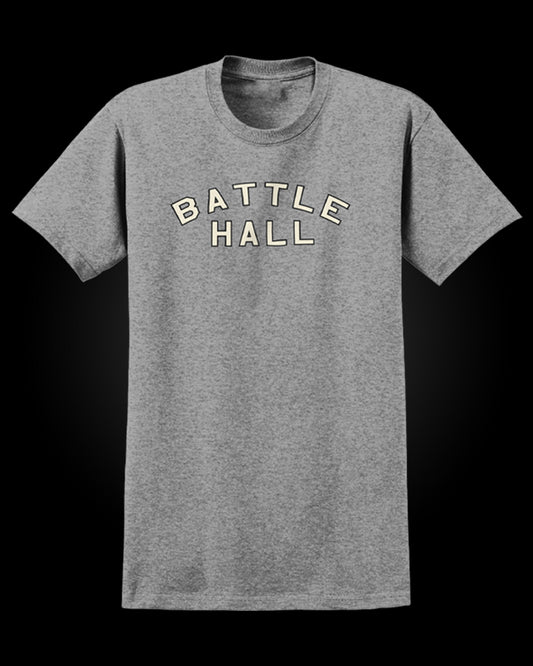 BATTLE HALL VARSITY GRAY TEE