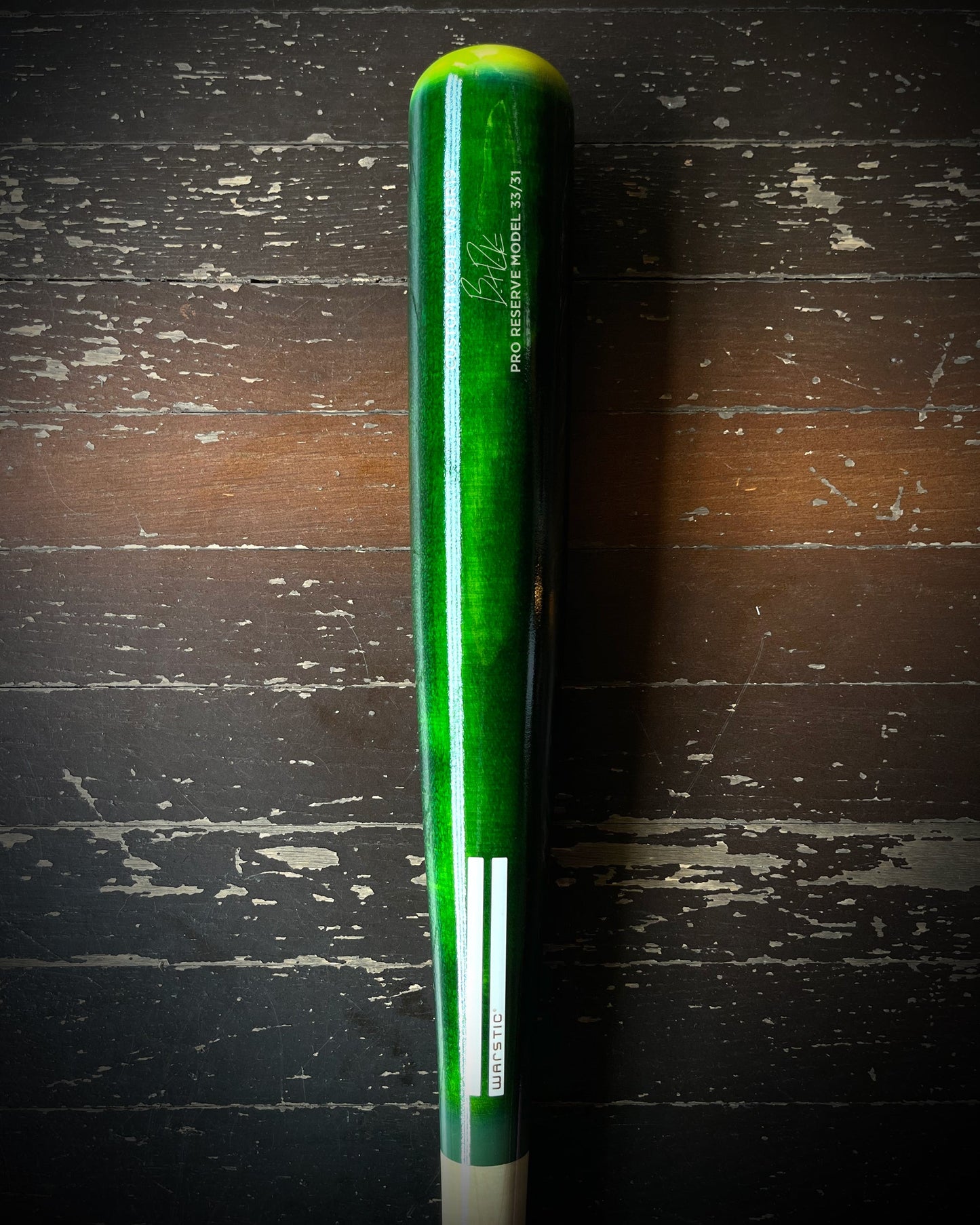 LTD ED WSBR19 PRO SIGNATURE WOOD BAT #3 (BRENT ROOKER MODEL)
