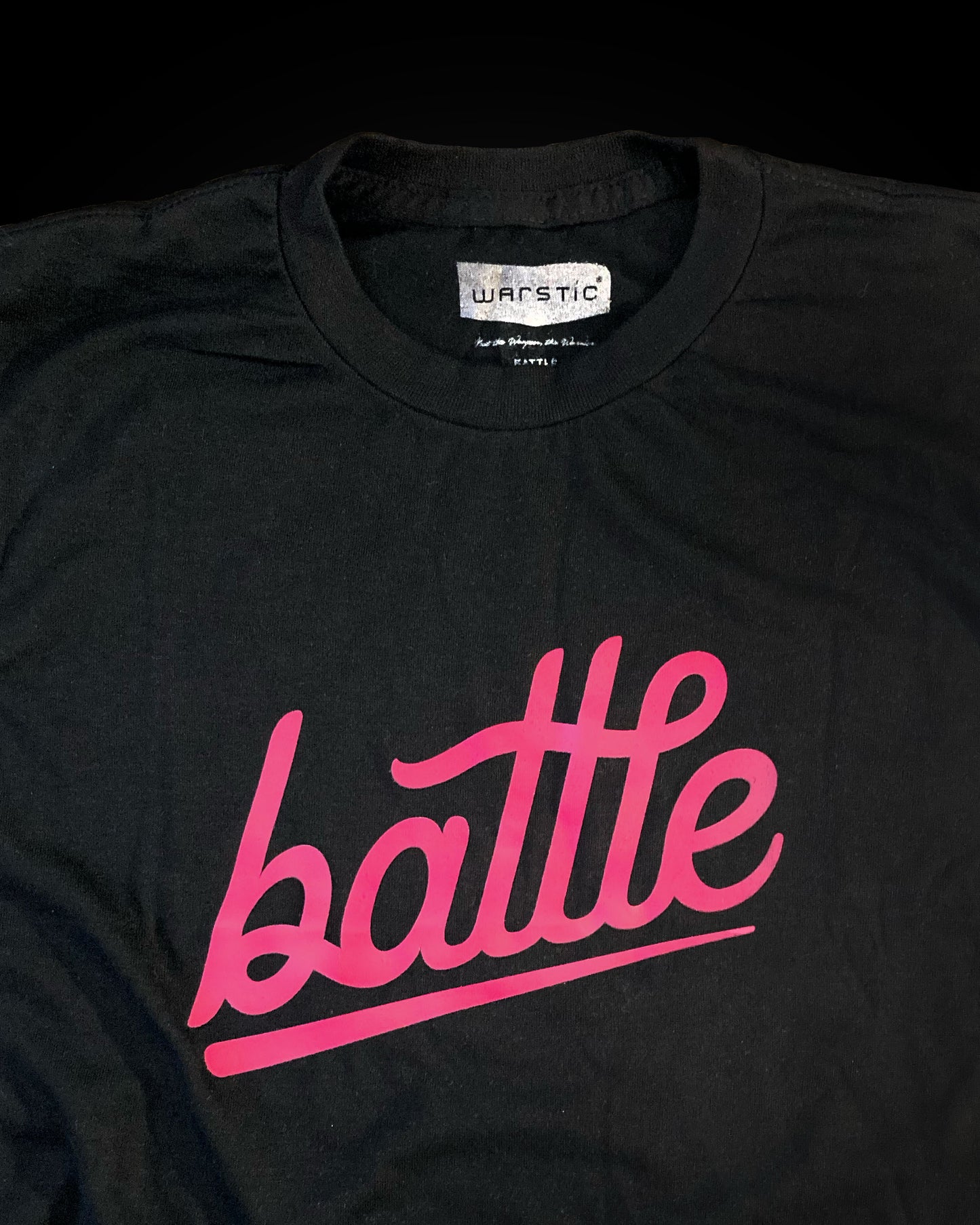 BATTLE TEE (BLACK/PINK)