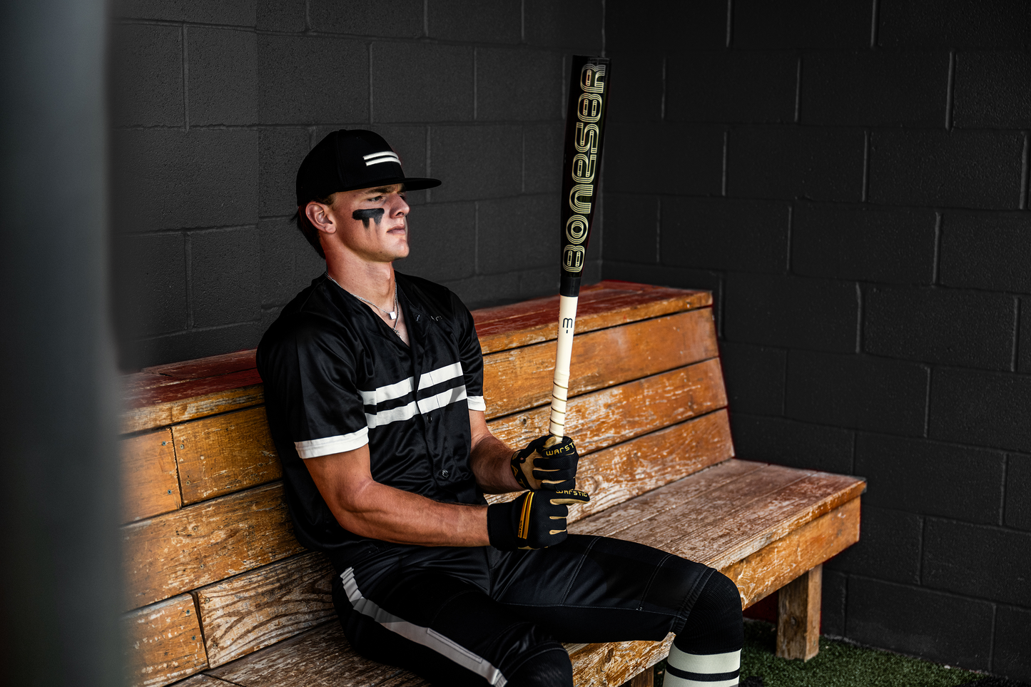 2024 BONESABER HYBRID BLACK COBRA EDITION BBCOR METAL BASEBALL BAT