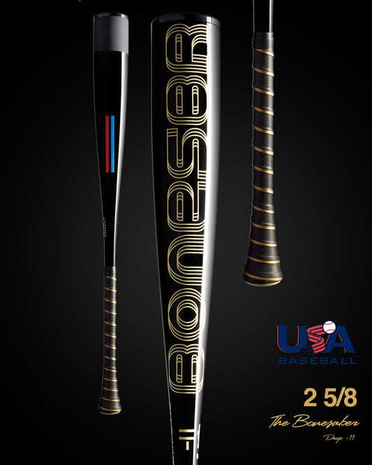 2024 BONESABER BLACK COBRA EDITION USA METAL BASEBALL BAT -11