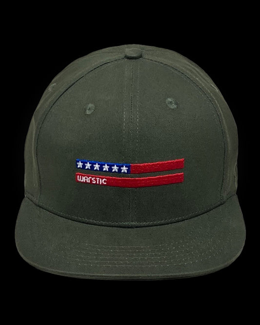 WARSTRIPE FITTED STRETCH - ARMY GREEN/USA