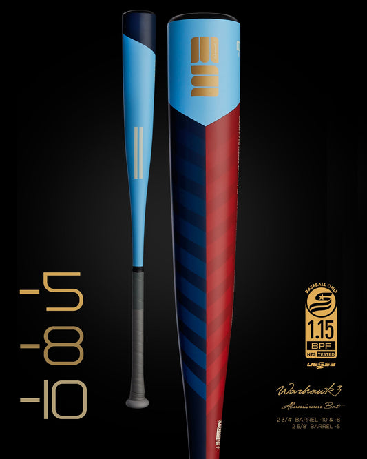 2024 WARHAWK3 USSSA METAL BASEBALL BAT