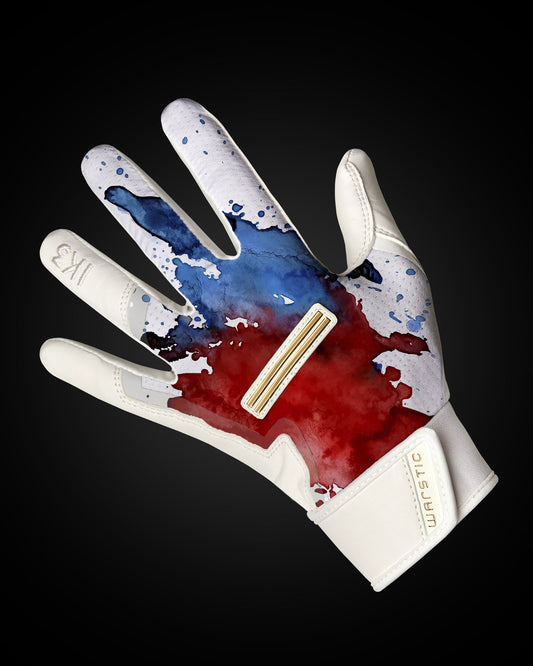 IK3 PRO SHORT CUFF BATTING GLOVES "AMERICAN BLOOD"