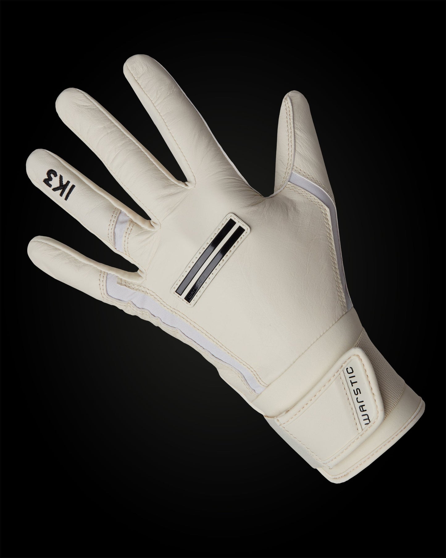 IK3 PRO CABRETTA LONG CUFF BATTING GLOVES "BONE"