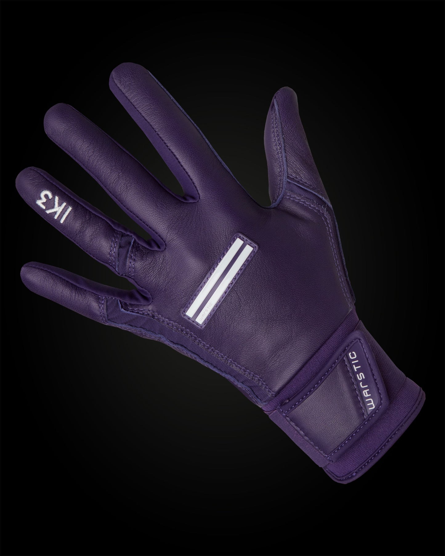 IK3 PRO CABRETTA LONG CUFF BATTING GLOVES "PURPLE"