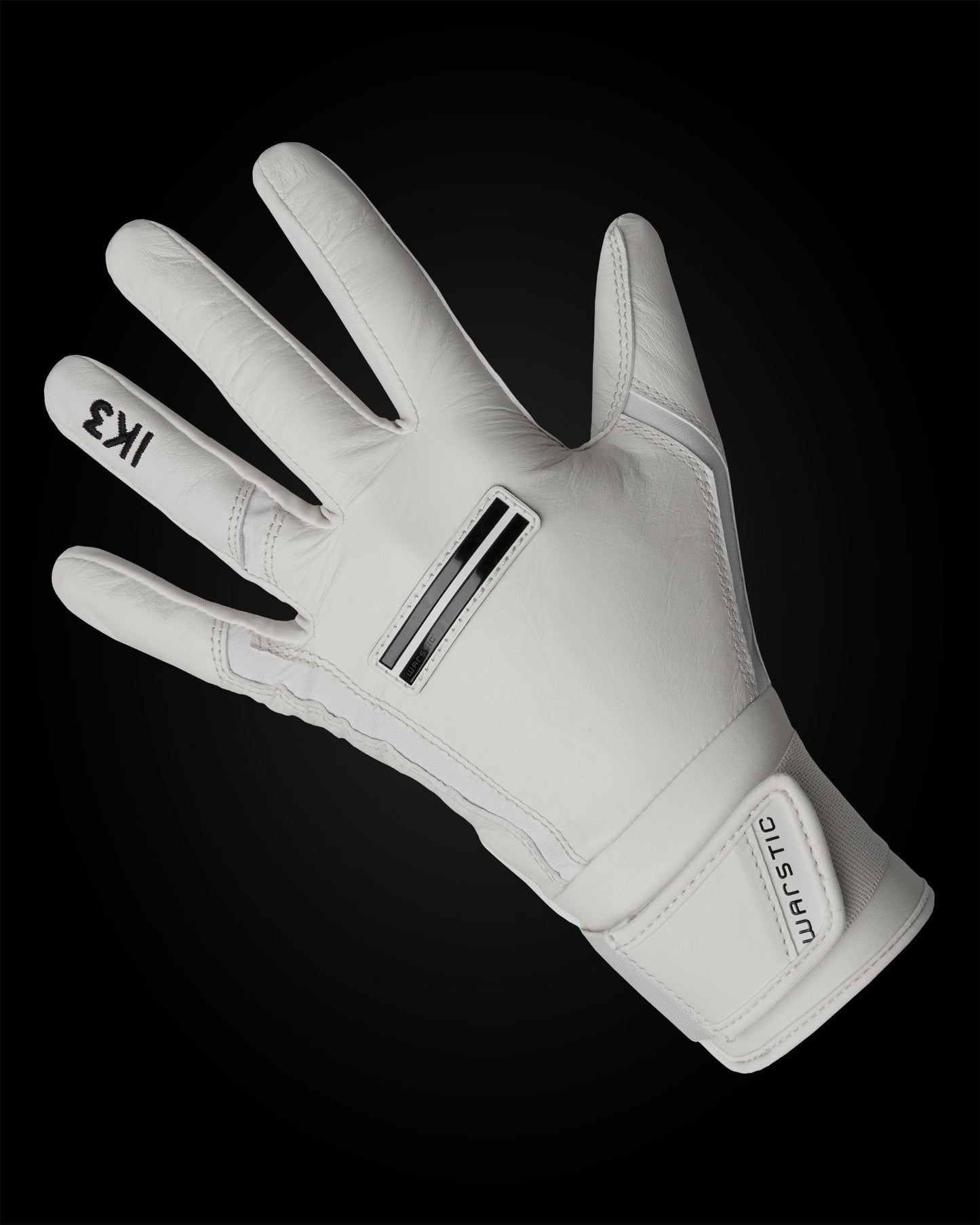 IK3 PRO CABRETTA LONG CUFF BATTING GLOVES "WHITE"