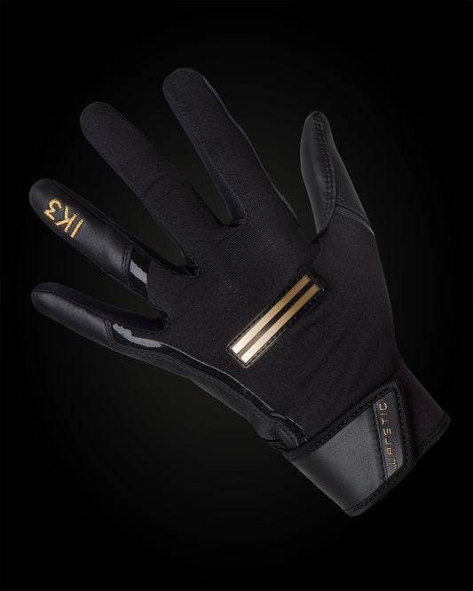 IK3 PRO SHORT CUFF BATTING GLOVES "BLACK"