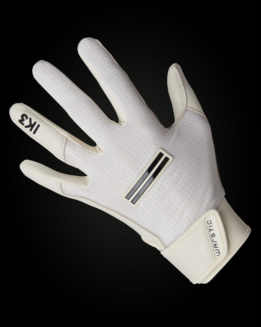 IK3 PRO SHORT CUFF BATTING GLOVES "BONE"