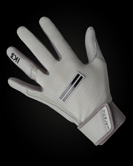 IK3 PRO SHORT CUFF BATTING GLOVES "GRAY"