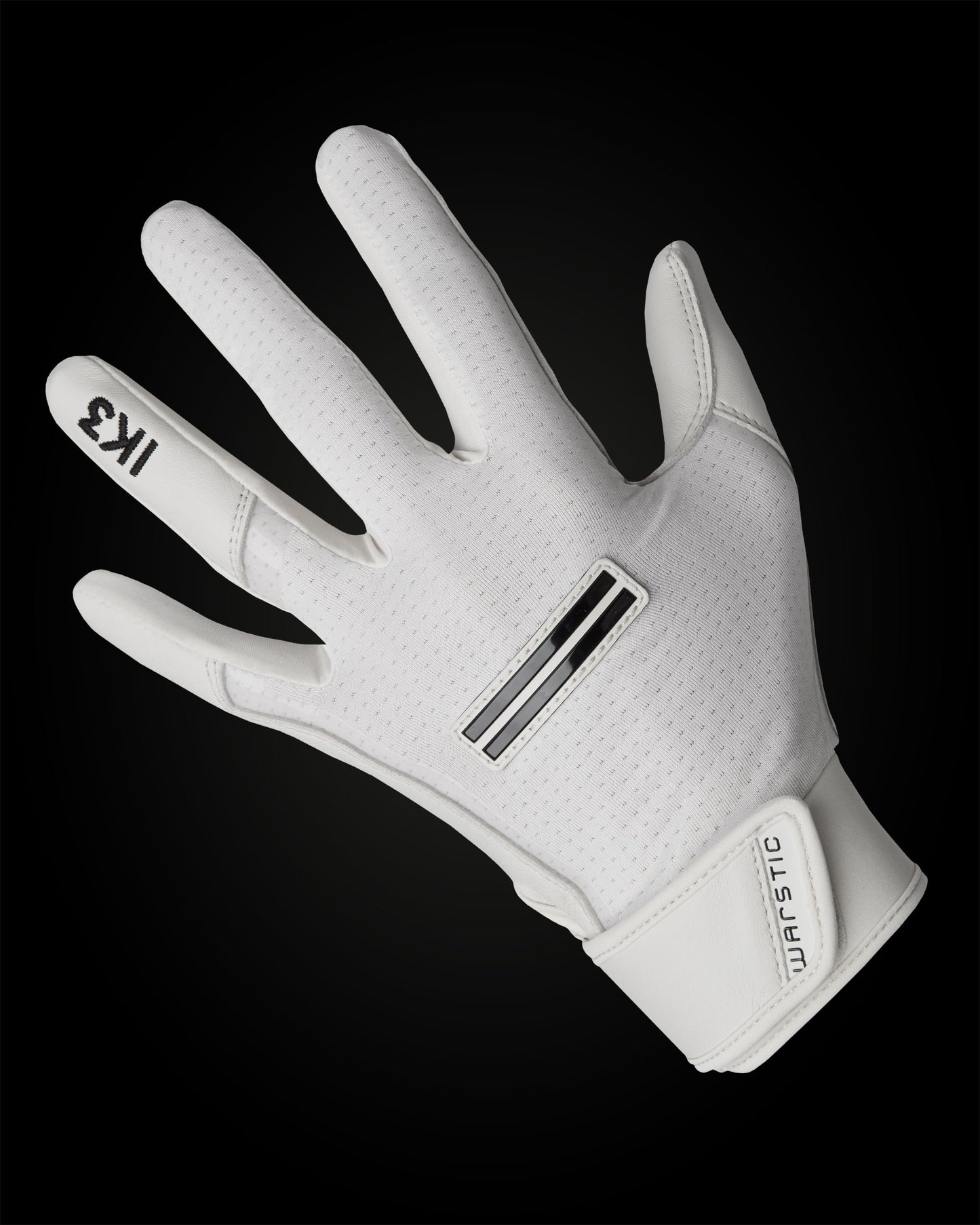 IK3 PRO SHORT CUFF BATTING GLOVES "WHITE"