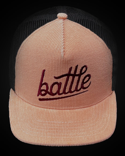 CORDUROY TRUCKER SNAPBACK ROSE/TOBACCO (BATTLE)