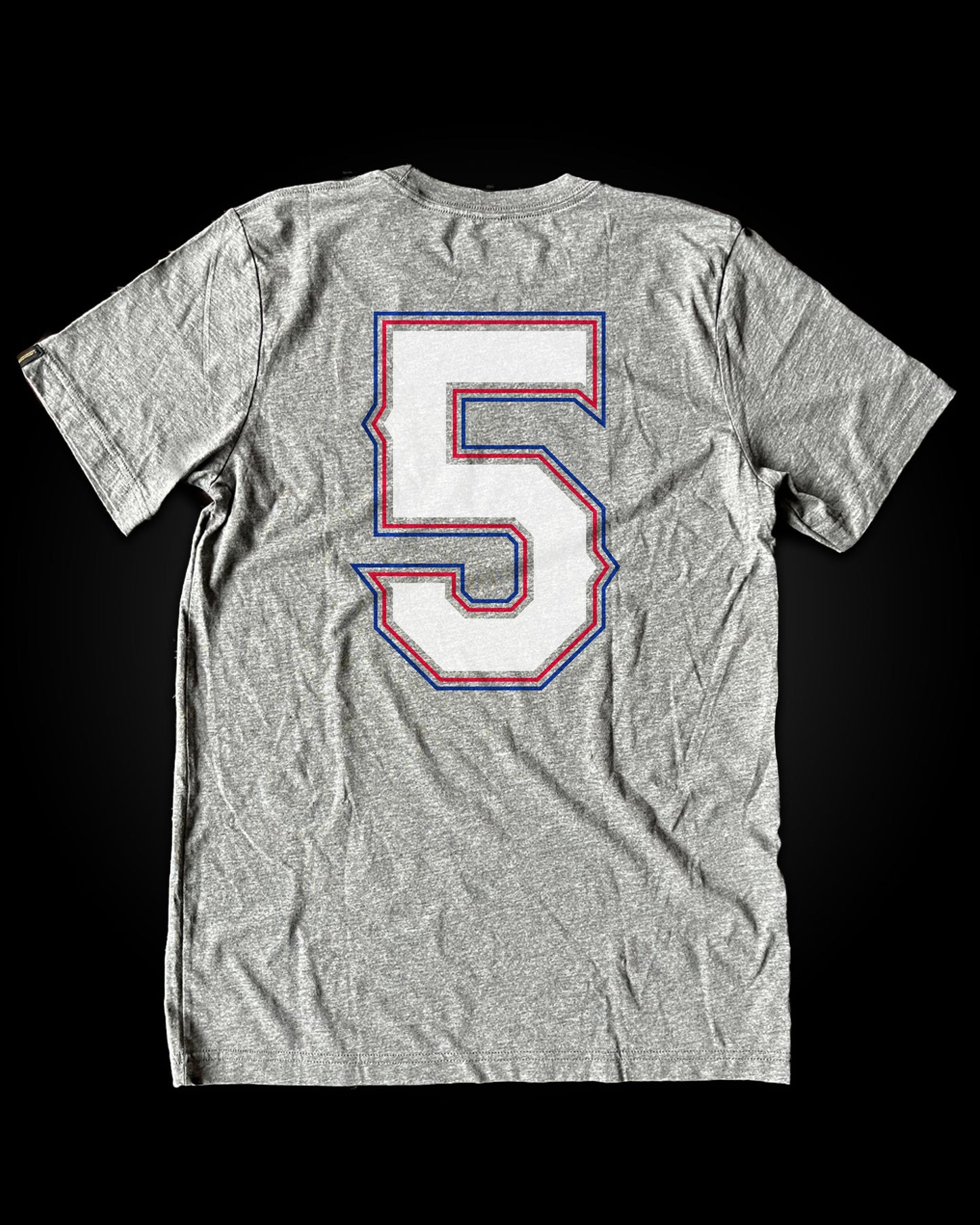 IAN KINSLER #5 POCKET TEE (GRAY)