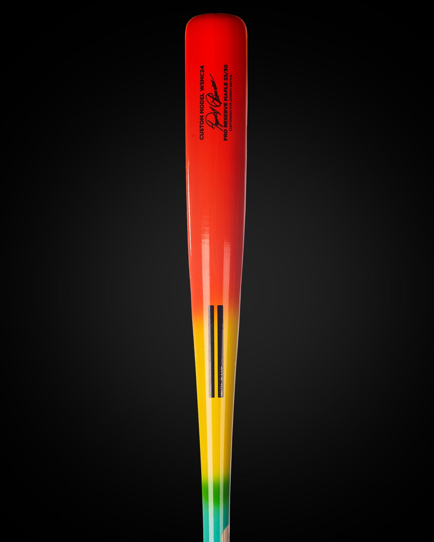 WSMC24 MIGGY TROPIC THUNDER PRO SIGNATURE MAPLE WOOD BAT