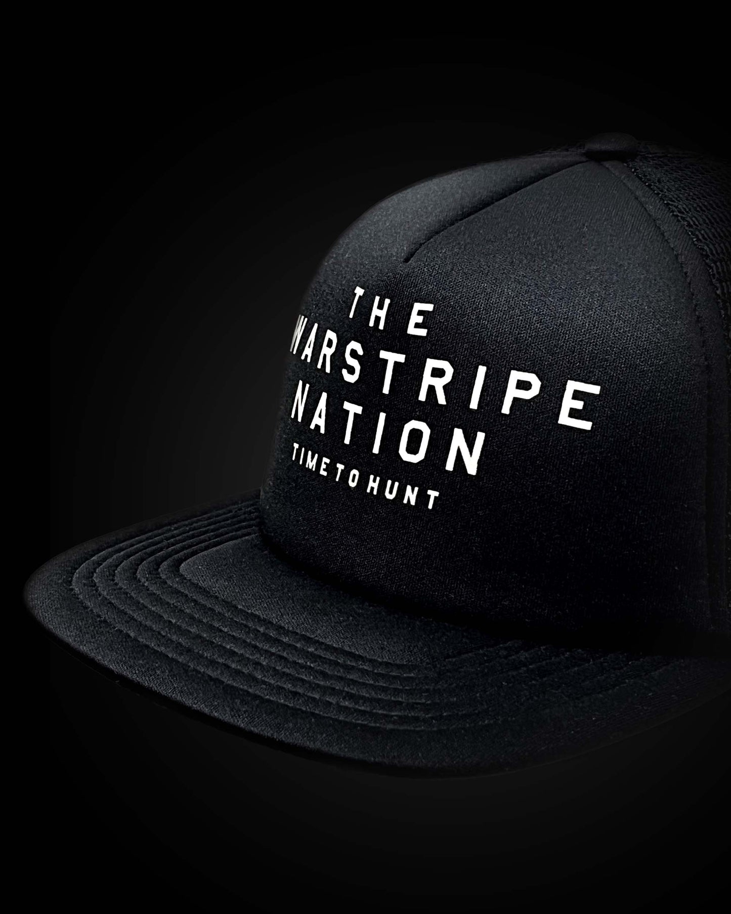 FOAM TRUCKER SNAPBACK BLACK (WARSTRIPE NATION)