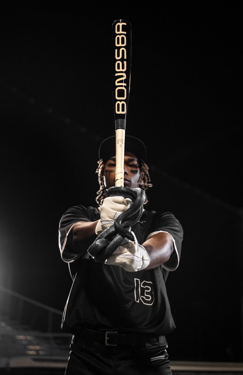 2026 BONESABER HYBRID BLACK COBRA EDITION USA METAL BASEBALL BAT -5