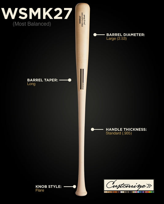 MATT KEMP Signature WSMK27 CUSTOM WOOD BAT