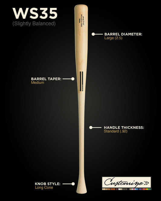 WS35 CUSTOM WOOD BAT